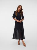 Vero Moda Brenda Mesh Skirt Maxi Dress, Black image