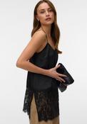 Vero Moda Lace Detail Long Camisole, Black image