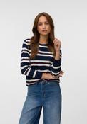 Vero Moda Silke Knitted Pullover, Navy Multi image