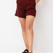Vero Moda Milo High Waisted Linen Blend Shorts, Wine