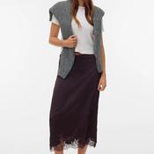 Vero Moda Ginny Lace Midi Skirt, Wine