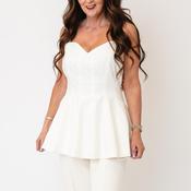 Vero Moda Sine Sleeveless A-Line Top, Snow White image