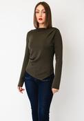 Vero Moda Mille Boat Neckline Top, Green image