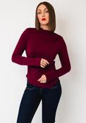 Vero Moda Mille Boat Neckline Top, Wine image