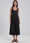 Vero Moda U-Neck A-Line Midi Dress, Black image