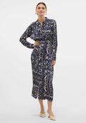Vero Moda Gidde Printed Midi Shirt Dress, Navy image