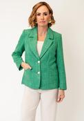 Via Veneto Kate Tweed Style Jacket, Green image
