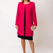 Via Veneto Round Neck Jacket, Pink