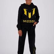 Vingino X Messi Kids Unisex Large Logo Long Sleeve Hoodie, Black