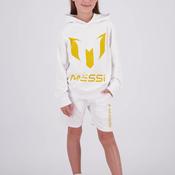 Vingino X Messi Kids Unisex Large Logo Long Sleeve Hoodie, White