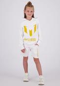 Vingino X Messi Kids Unisex Large Logo Long Sleeve Hoodie, White image