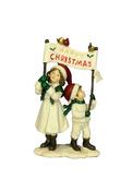 Verano Children Holding “Merry Christmas” Sign Ornament image