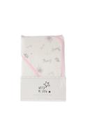 Watch Me Grow Baby Hooded Bathrobe, Pink