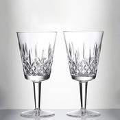 Waterford Crystal Lismore Set/2 Large Goblet Glasses image