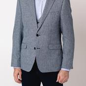 White Label Jasper Tapered Fit Houndstooth Blazer, Navy image
