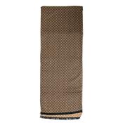 White Label Geo Print Scarf, Brown image