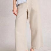 White Stuff Tia Wide Cropped Jeans, Cream image