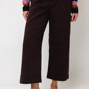 White Stuff Tia Cropped Wide Leg Jeans, Brown