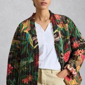 White Stuff Reversible Printed Quilted Jacket, Multi