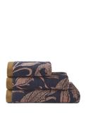 William Morris Wild Tulip Towel, Navy and Coral image