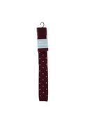 William Turner Knitted Dot Tie &amp; Pocket Square, Burgundy image