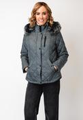 Danwear Jorie Quilted Hooded Jacket, Grey image