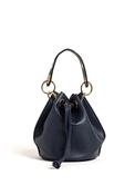 Zen Collection Drawstring Bucket Crossbody Bag, Navy image