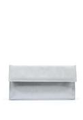 Pomares Shimmer Rectangular Clutch Bag, Silver image
