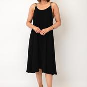 Serafina Collection One Size Midi with Strap Detail Dress, Black image