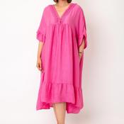Serafina Collection One Size V-Neckline Midi Dress, Pink image
