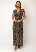 Serafina Collection Geometric Print Maxi Dress, Black image