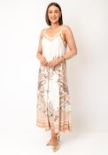 Serafina Collection One Size Vintage Print Midi Dress, Cream Multi image