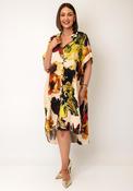 Serafina Collection One Size Watercolour Print Shirt Dress, Multi-Coloured image