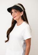 Serafina Woven Sun Visor, Black image