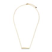 Jewellery Bar Collection Horizontal Bar Pendant Necklace, Gold image