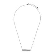 Jewellery Bar Collection Horizontal Bar Pendant Necklace, Silver image