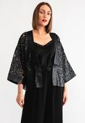 Malissa J Faux Leather Cutout Jacket, Black image