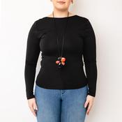 Serafina Collection Floral Pendant Necklace, Orange image