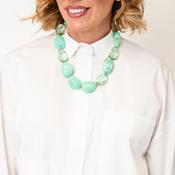 Serafina Collection Chunky Resin Necklace, Green image