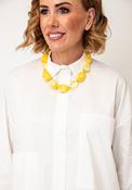 Serafina Collection Chunky Resin Necklace, Yellow image