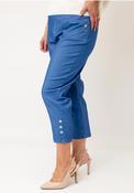 Yew Cargo Style Capri Trousers, Denim Blue image