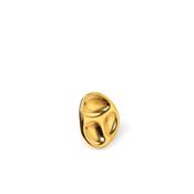 M Collection Hammered Statement Adjustable Ring, Gold image