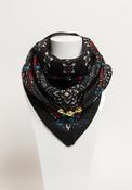Serafina Collection Magnetic Geometric Print Scarf, Black image