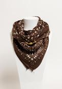 Serafina Collection Magnetic Paisley Print Scarf, Brown image
