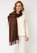 Serafina Collection Cashmere-blend Pashmina, Brown image