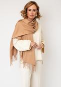 Serafina Collection Fringed Trim Cashmere-blend Pashmina, Beige image
