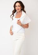 Serafina Collection Textured Scarf, White image