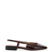 Zen Collection Patent Ballet Pump, Brown