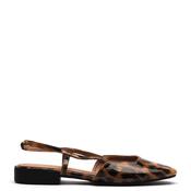 Zen Collection Patent Leopard Ballet Pump, Tan