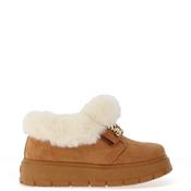 Zen Collection Faux Fur Lined Comfort Slipper Shoes, Tan image